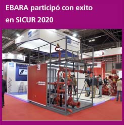 EBARA participó con éxito en SICUR 2020